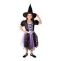 Dětská kostým čarodějnice černo-fialová (M) e-obal