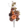 Dekorační větev s dýní podzimní P2087 - 39 cm