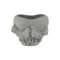Cementový obal k osázení srdce X7049 - 14.5 x 12 x 11.5 cm