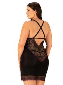 Rafinovaná košilka Vanessme chemise 2XL/3XL - Obsessive