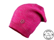 Dívčí pletená čepice s lurexem Capu
