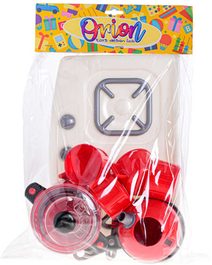 Čajový set dětské nádobíčko s podnosem a sladkostmi 15ks v síťce plast