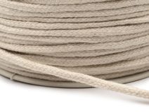 Oděvní šňůra / bavlněná příze / knot Ø3 mm splétaná návin 10m