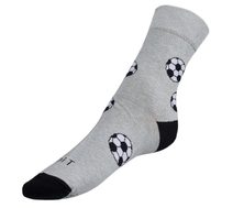 Ponožky Fotbal - 35-38 šedá