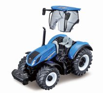 Traktor farmářský set s vlečkou volný chod 48cm 3 barvy plast v blistru