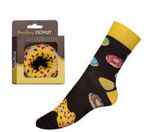 Ponožky Donut v dárkové balení - 39-42 černá