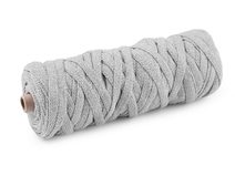 Bavlněná šňůra plochá tkaná / macrame šíře 8 mm návin 50 m