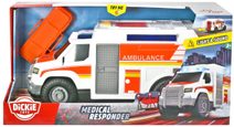 Auto RC ambulance plast 20cm na dálkové ovládání