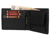Menší černá pánská kožená peněženka RFID v krabičce BUFFALO WILD