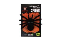 Zvířátko pavouk černý 7cm s barevnými třpytkami set 6ks Halloween