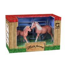 Stáj pro koně herní set stavebnice s koníkem plast