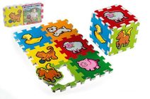 Pěnové puzzle Moje první zvířátka 15x15x1,2cm 6ks MPZ