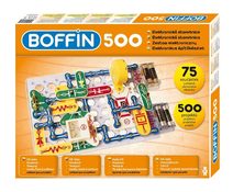 Stavebnice Boffin II. + kostky elektronická 20 projektů na baterie 200ks v krabici 39x30x6cm