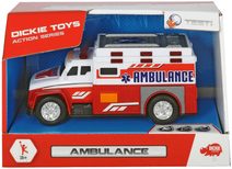 DICKIE Auto bílá ambulance set s nosítky na baterie Světlo Zvuk