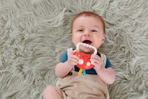 INFANTINO Baby kousátko 3ks 3 stádia prořezávání zoubků silikon pro miminko