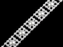 Borta s perlami - půlperle šíře 9 mm návin 9 metrů