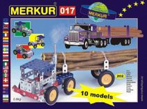 Stavebnice MERKUR 017 Kamion 10 modelů 202ks