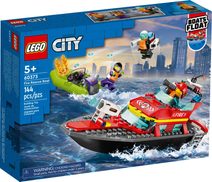 LEGO CITY Hasičská záchranná loď a člun 60373 STAVEBNICE