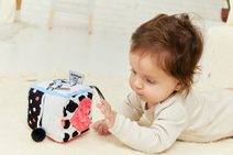 GaGaGu Baby kostka smyslová midi 10cm s aktivitami kontrastní pro miminko