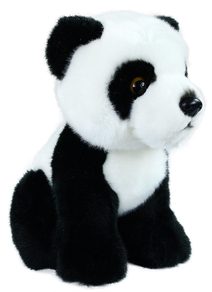 Plyšová panda sedící, 18 cm