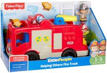 FISHER PRICE Baby Little People Hasičský vůz auto na baterie Světlo Zvuk