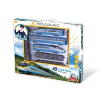 Vlak/SC Pendolino České dráhy s kolejemi plast na baterie se zvukem se světlem v krabici 55x43x5,5cm