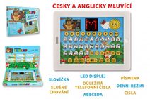 Naučný tablet moudré sovy dvojjazyčný CZ+AJ