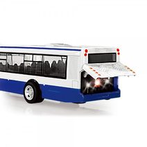 Autobus městský vyhlídkový 29cm na setrvačník Světlo Zvuk plast v krabici
