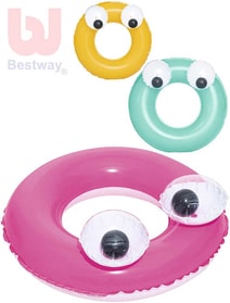 Kruh dětský nafukovací 61cm s očima plavací kolo do vody