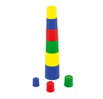 Fisher Price Baby Herní Set - Kostky a Pyramida - 2v1 Vkládací + Navlékací Kroužky