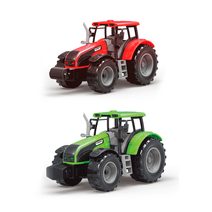 Traktor Zetor s vlekem dřevo 36cm v krabici 42x12,5x13cm