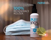 Regenerace roušek a respirátorů PURE 100% náhradní náplň 1 litr