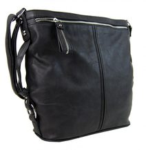 TESSRA Velká tmavě modrá crossbody dámská kabelka D5580