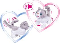 MAC TOYS Pejsek Husky interaktivní zvířátko chodící na baterie Zvuk PLYŠ