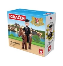 IGRÁČEK T.G.Masaryk figurka 7,5cm v krabičce STAVEBNICE