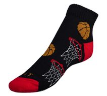 Ponožky nízké Basketbal - 39-42 černá