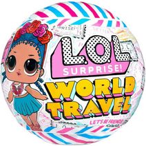 L.O.L. Surprise! World Travel Panenka cestovatelka 8 překvapení s doplňky v kouli