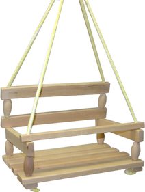 Barevná Dřevěná Houpačka - Pro Děti