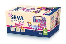 Stavebnice SEVA RODINA Veliká plast 915ks v krabici 27x38x18cm