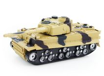 Tank RC plast 27cm 40MHz na baterie+dobíjecí pack se zvukem v krabici 37x17x19cm