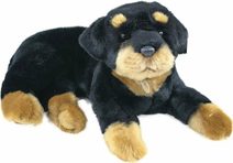 PLYŠ Pes Rottweiler ležící 38cm *PLYŠOVÉ HRAČKY*