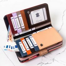 Lorenti Kožená dámská patchworková peněženka se zápinkou RFID v krabičce