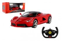 Auto RC Ferrari červené plast 32cm 2,4GHz na dálk. ovládání na baterie v krabici 43x19x23cm