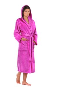 Krátký dámský župan Flora mauve mist 48 56 4303