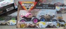 SPIN MASTER Auta teréní Monster Jam set 2ks velká kola 1:64 různé druhy kov