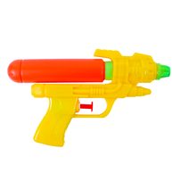 Pistole vodní barevná 40cm se zásobníkem na vodu 3 barvy plast v sáčku