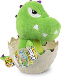 Dinosaurus mini zvířátko ve vajíčku na baterie Zvuk 4 druhy PLYŠ