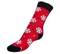 Ponožky Termo vločky červené - 39-42 červená