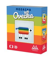 Mozaika Ovečka plast 338 dílků v krabici 15x17,5x5,5cm