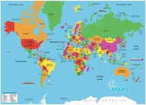 Puzzle Mapa Evropy -100 dílků
